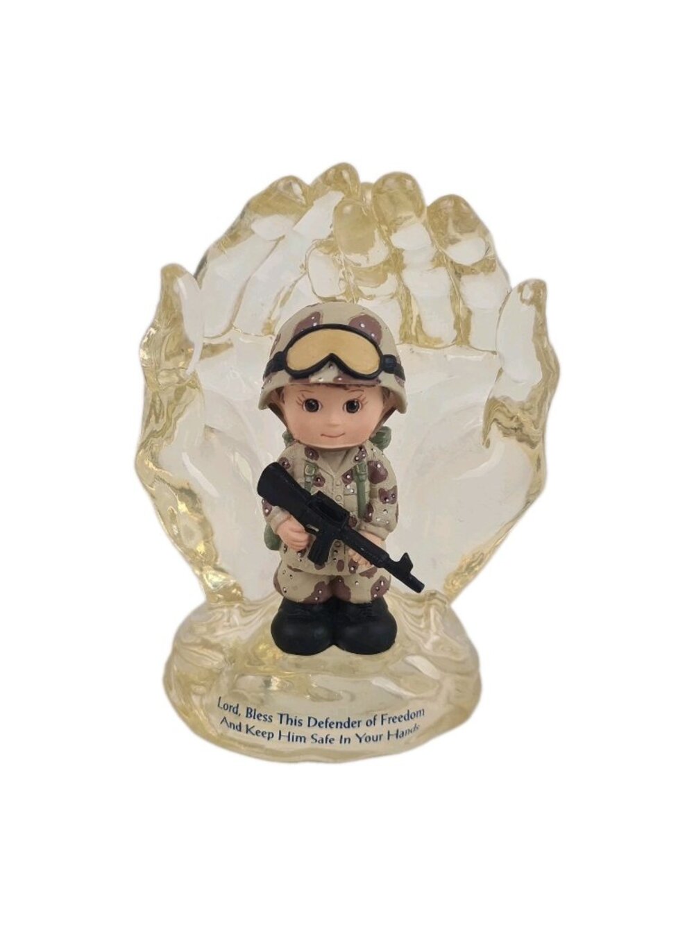 The Hamilton Collection USMC Lord Bless This Defender 23168 Porcelain Figures